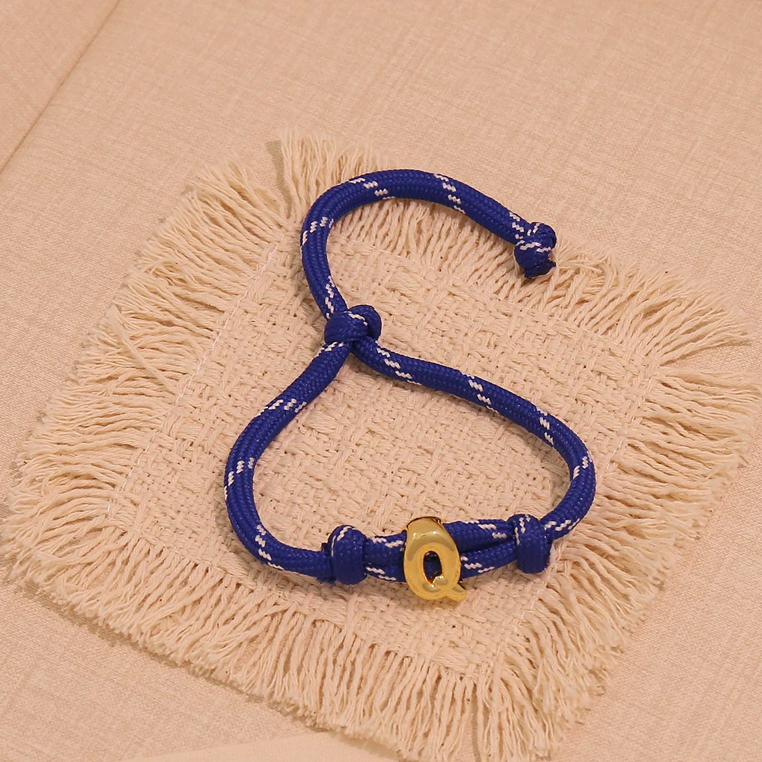 Wholesale Women's Personality Letter Number Text Real Gold Plated Environmentally Friendly Goldplated Copper Braided Bracelet Hand Jewelry - Image 21