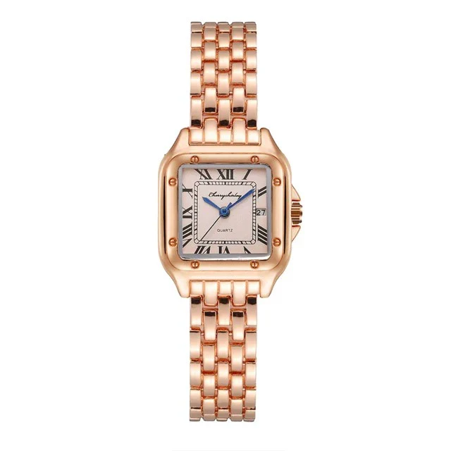 Wholesale Women's Quartz Watch Square Simple Design Stainless Steel Alloy Leisure Style - Image 3