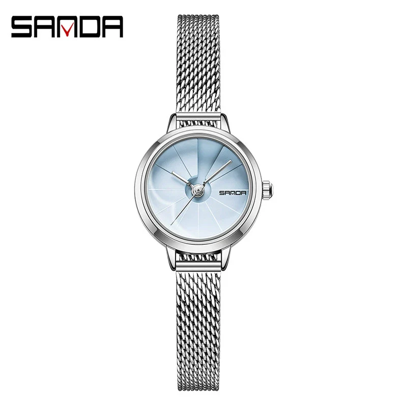 Wholesale Women's Quartz Watch Zinc Alloy Case Mesh Belt Round Dial Casual Waterproof - Image 8