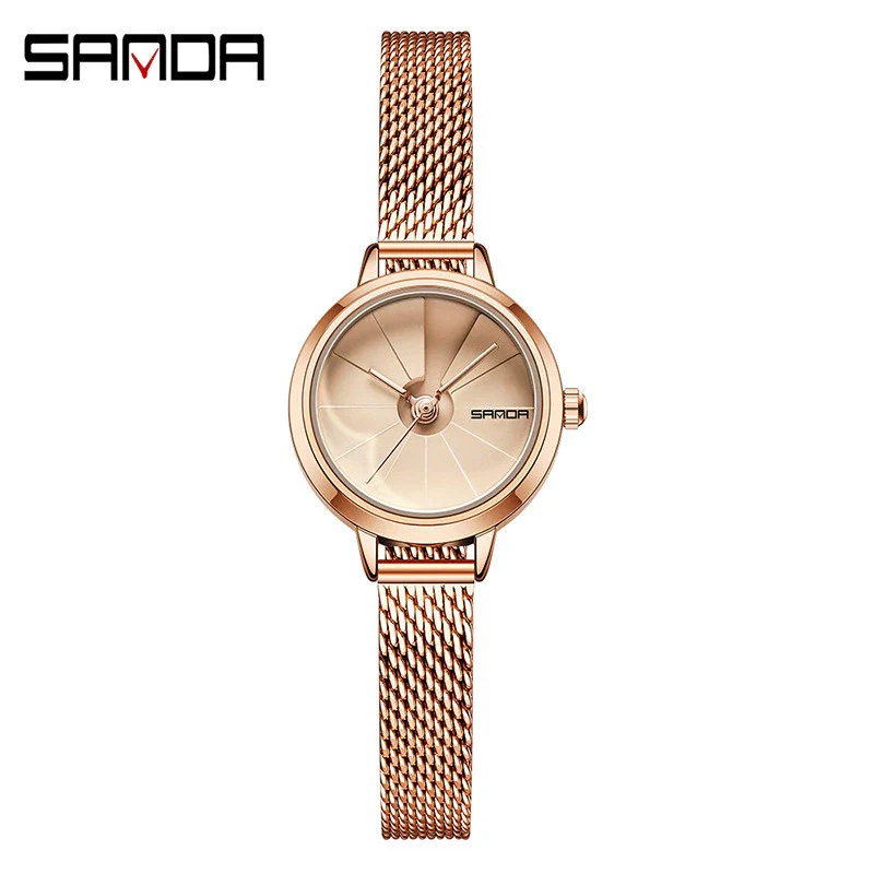 Wholesale Women's Quartz Watch Zinc Alloy Case Mesh Belt Round Dial Casual Waterproof - Image 9