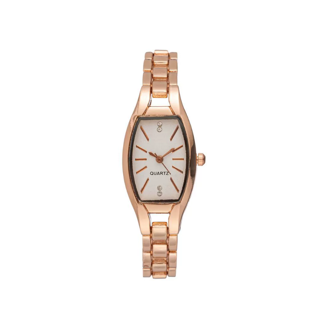 Wholesale Women's Retro Barrel Shaped Stainless Steel And Alloy Bracelet Quartz Watch With Horseshoe Buckle - Image 5