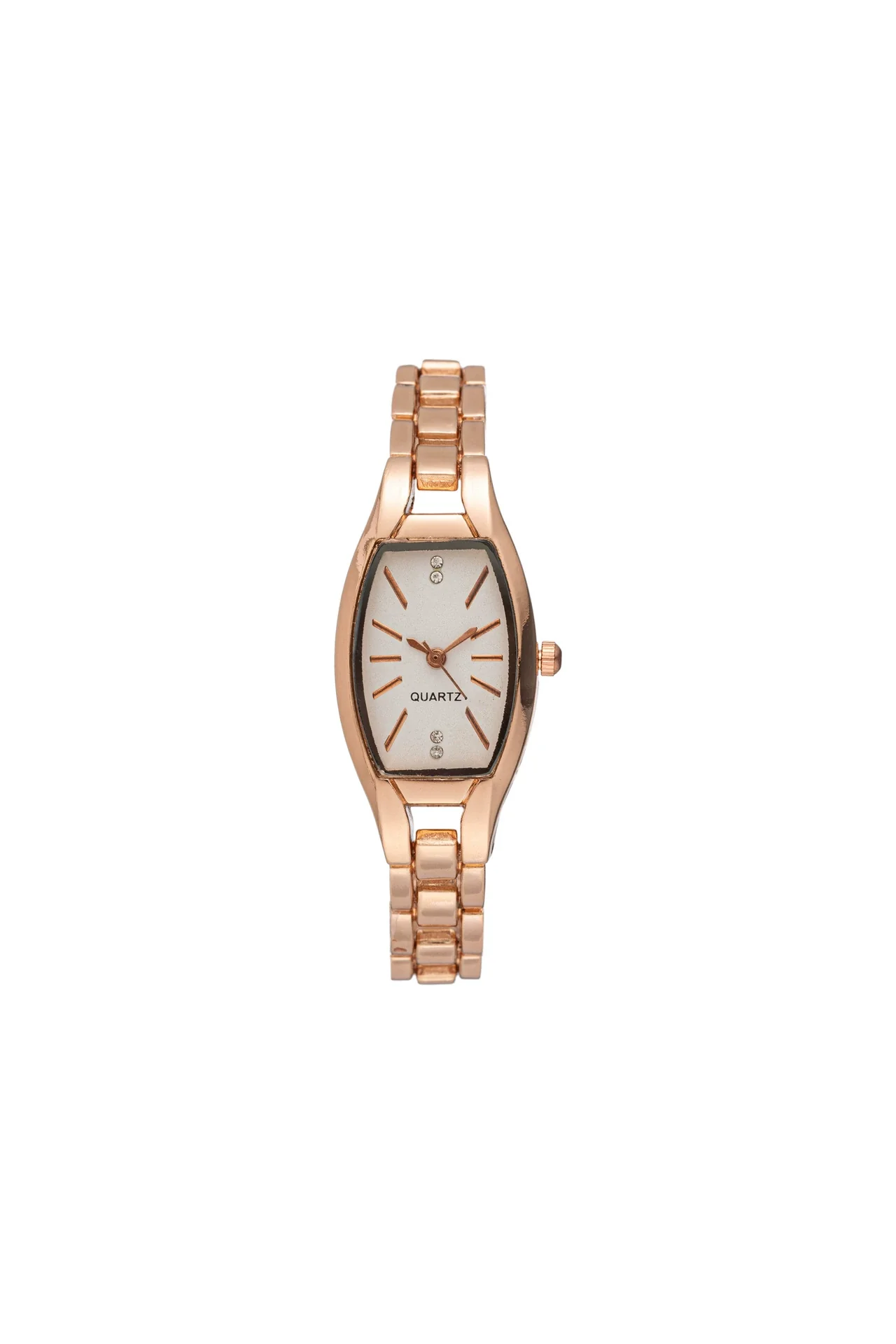 Wholesale Women's Retro Barrel Shaped Stainless Steel And Alloy Bracelet Quartz Watch With Horseshoe Buckle - Image 6