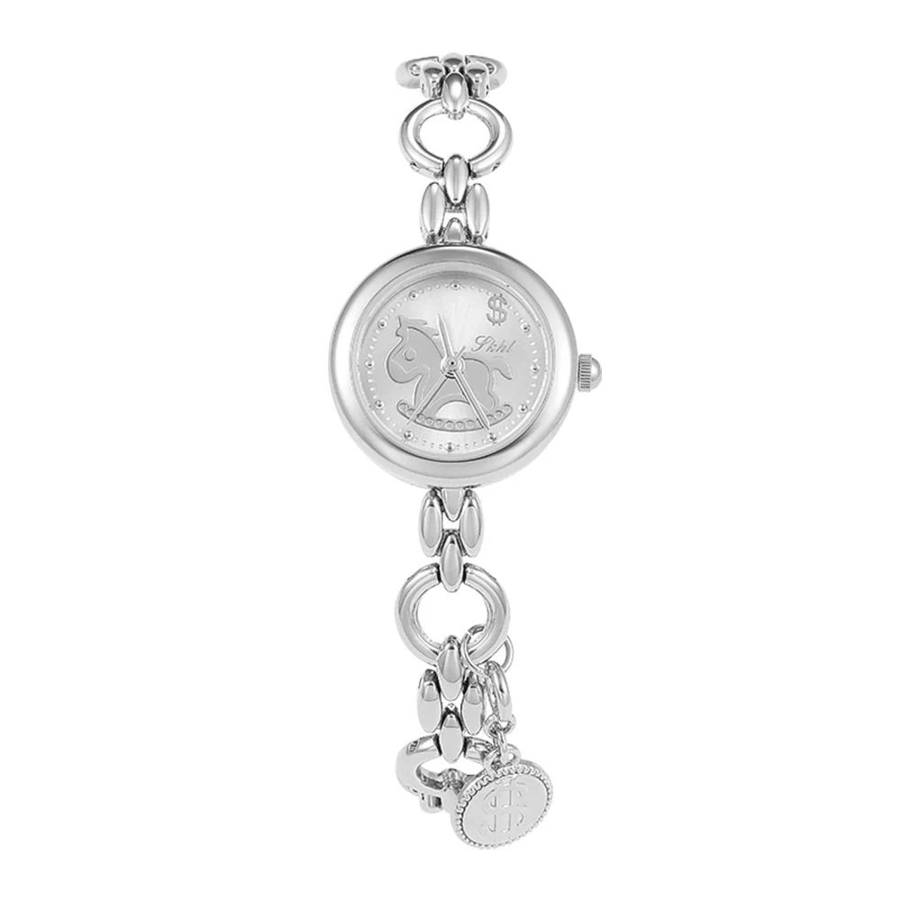 Wholesale Women's Retro Casual Alloy Watch With Mineral Reinforced Glass Mirror And Round Dial - Image 7