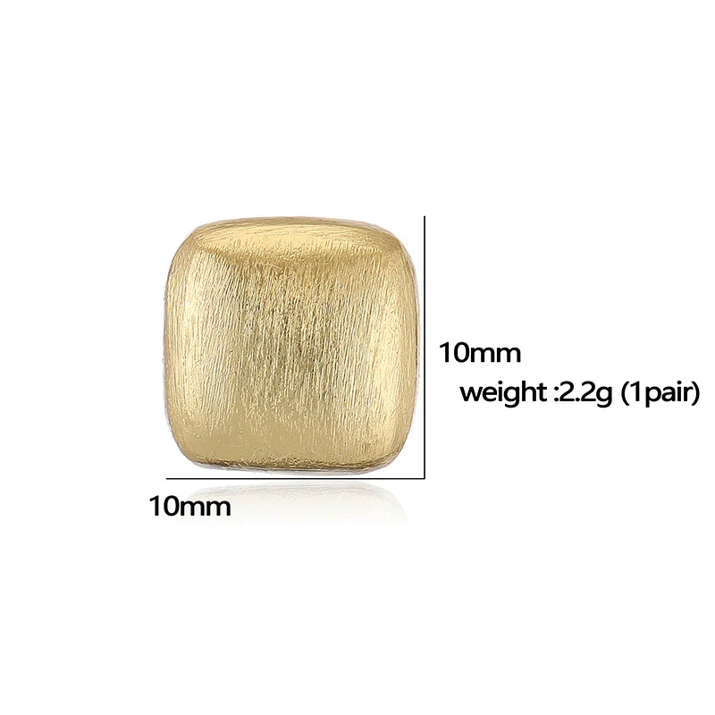 Wholesale Women's Retro Copper Electroplated Geometric Oval Cshaped Earrings - Image 4