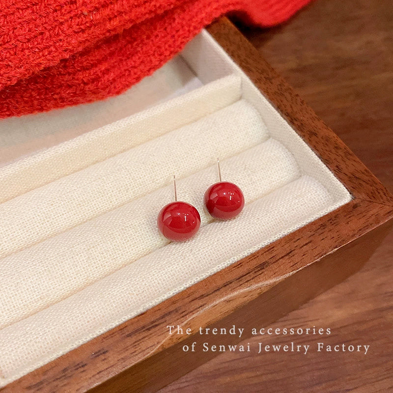 Wholesale Women's Retro Geometric Imitation Pearl Earrings With Electroplating - Image 6