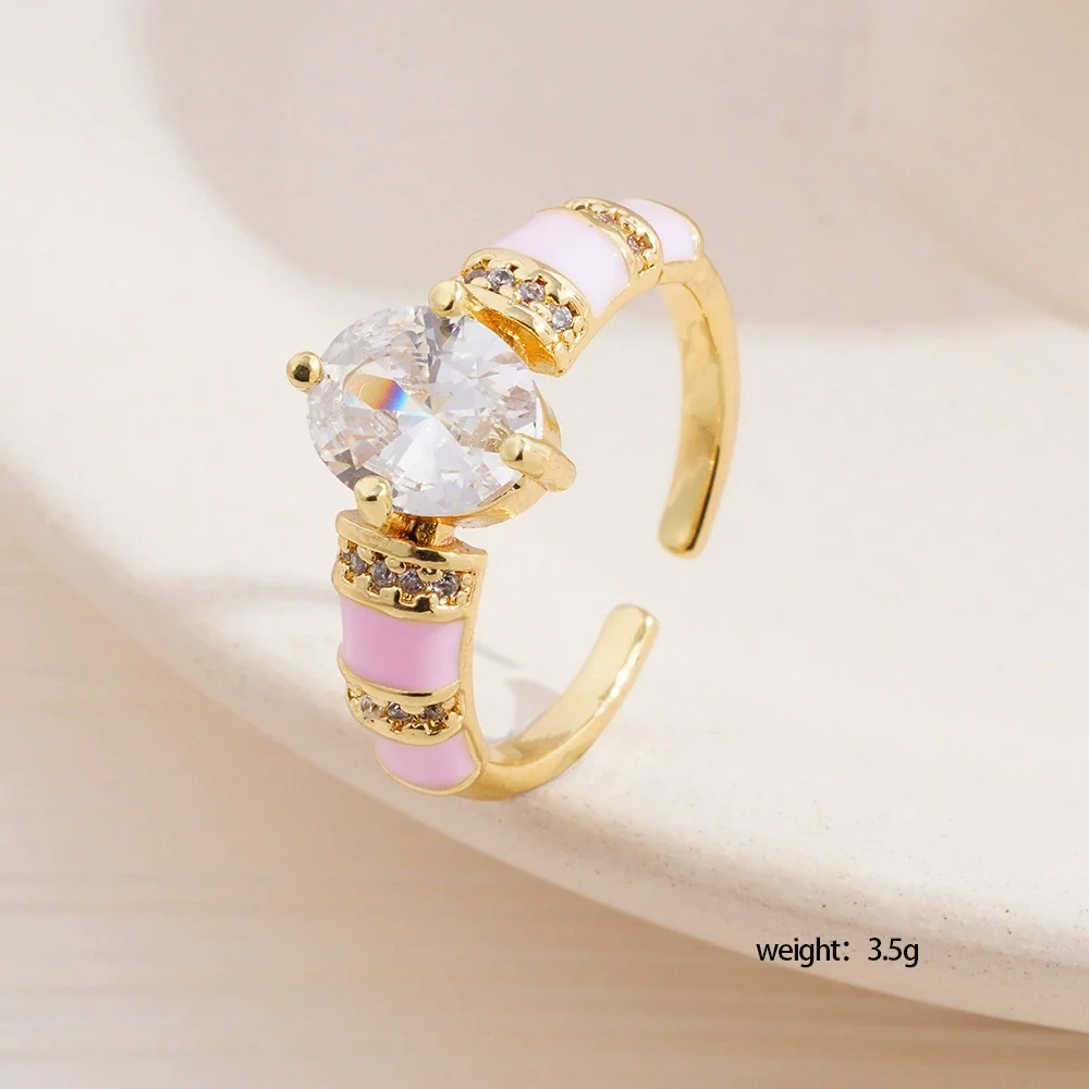 Wholesale Women's Retro Light Luxury Geometric Copper Pearl Butterfly Ring Inlaid With Zircon And Electroplated - Image 20