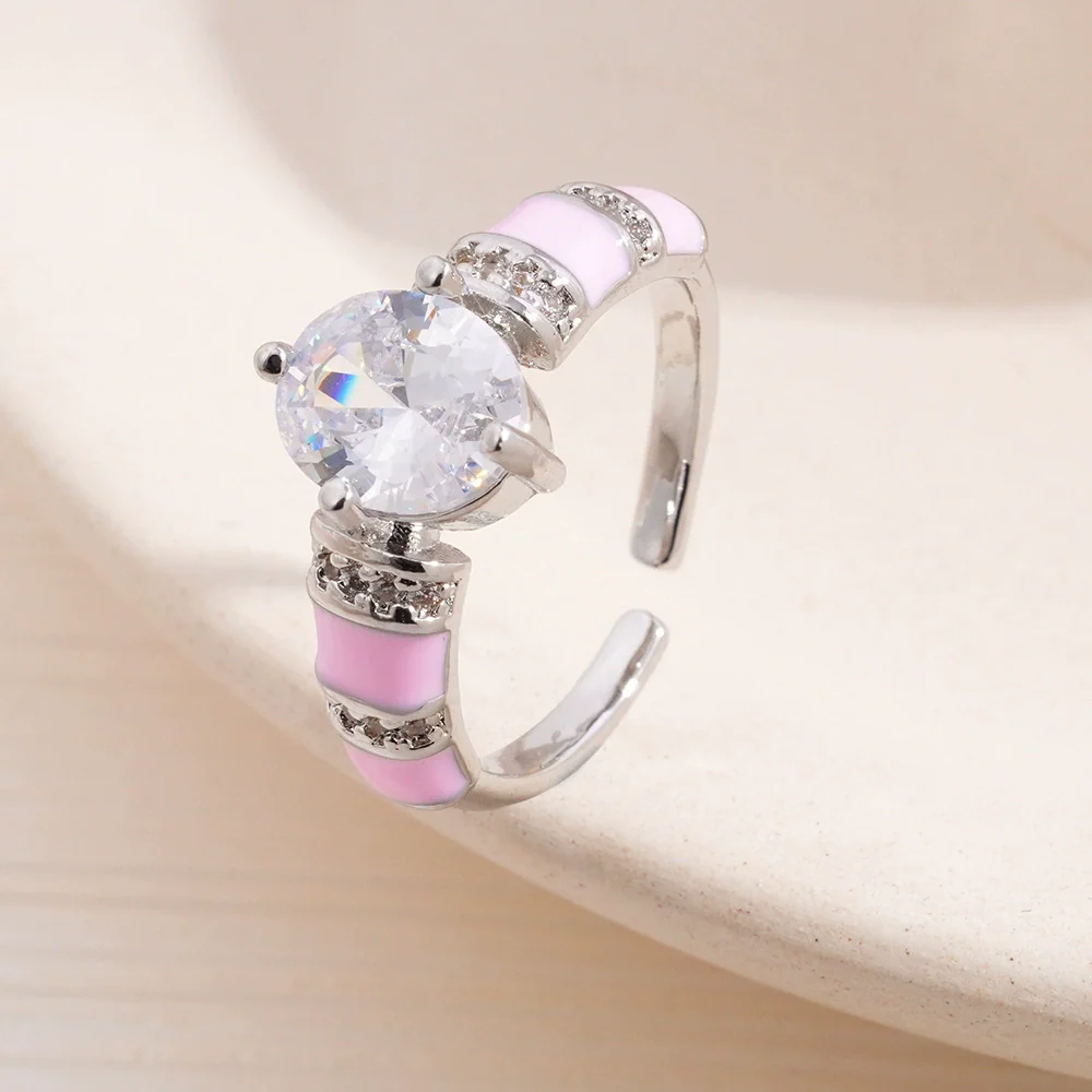 Wholesale Women's Retro Light Luxury Geometric Copper Pearl Butterfly Ring Inlaid With Zircon And Electroplated - Image 21