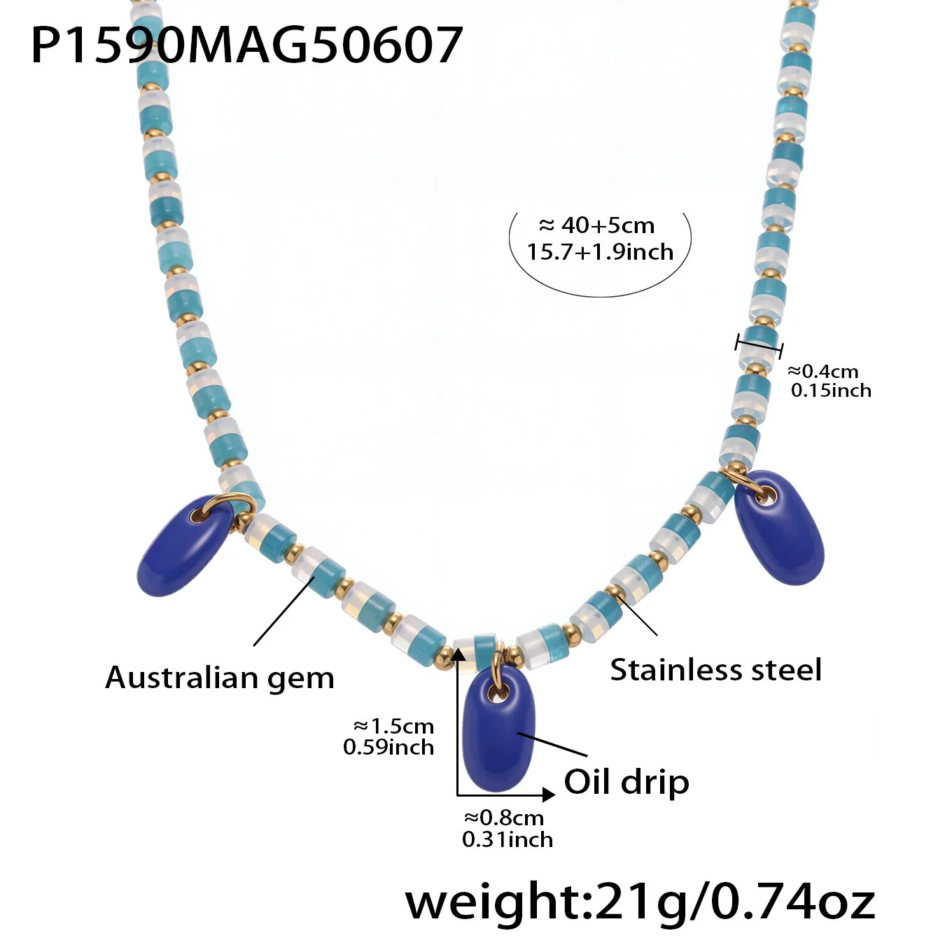 Wholesale Women's Retro Minimalist Geometric Ferris Wheel Necklace With Freshwater Pearl Agate And Stainless Steel Electroplated Pendant - Image 13