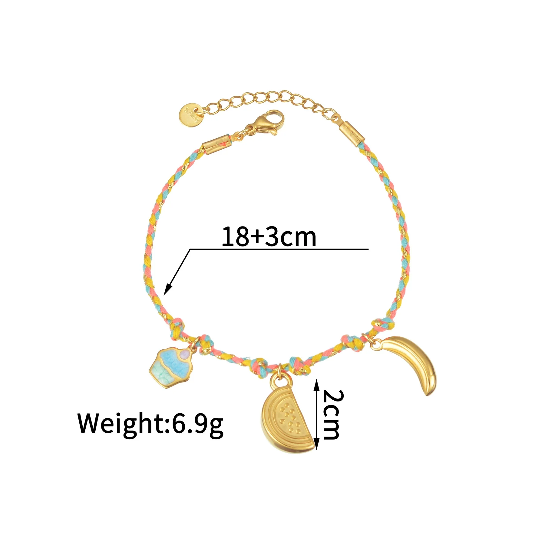 Wholesale Women's Retro Multielement Titanium Steel Fruitshaped Electroplated Bracelet - Image 6