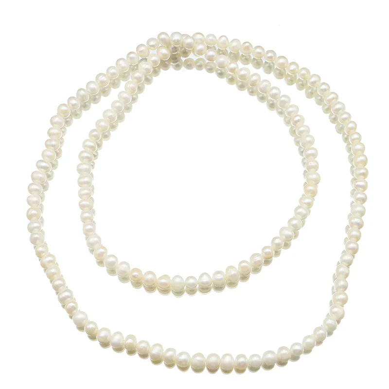 Wholesale Women's Retro Pearl Jewelry Ball Chain Necklace With Drop Shape Design And Electroplating Treatment - Image 5
