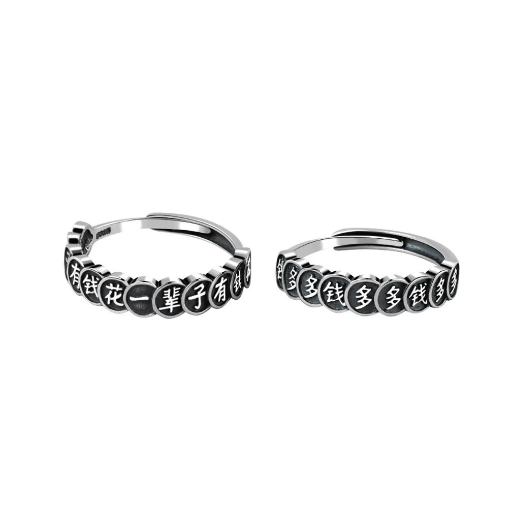 Wholesale Women's Retro Trendy Ring S925 Sterling Silver With Wings Pattern Electroplated - Image 3
