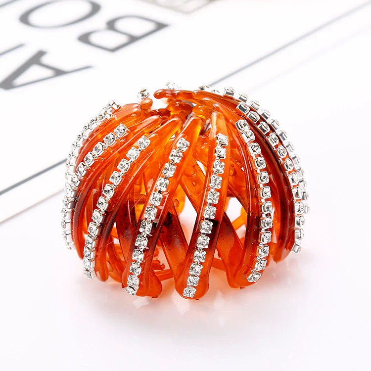 Wholesale Women's Rhinestone Ponytail Clip Handmade Ball Head Hair Grip - Image 11