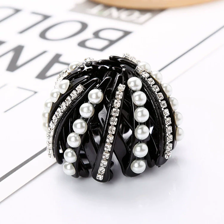 Wholesale Women's Rhinestone Ponytail Clip Handmade Ball Head Hair Grip - Image 6