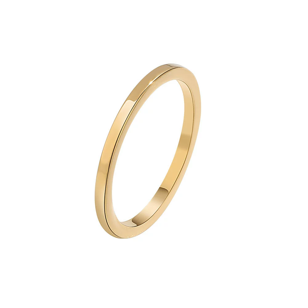 Wholesale Women's S925 Sterling Silver Geometric Ring With 18K Gold Vacuum Plating - Image 5