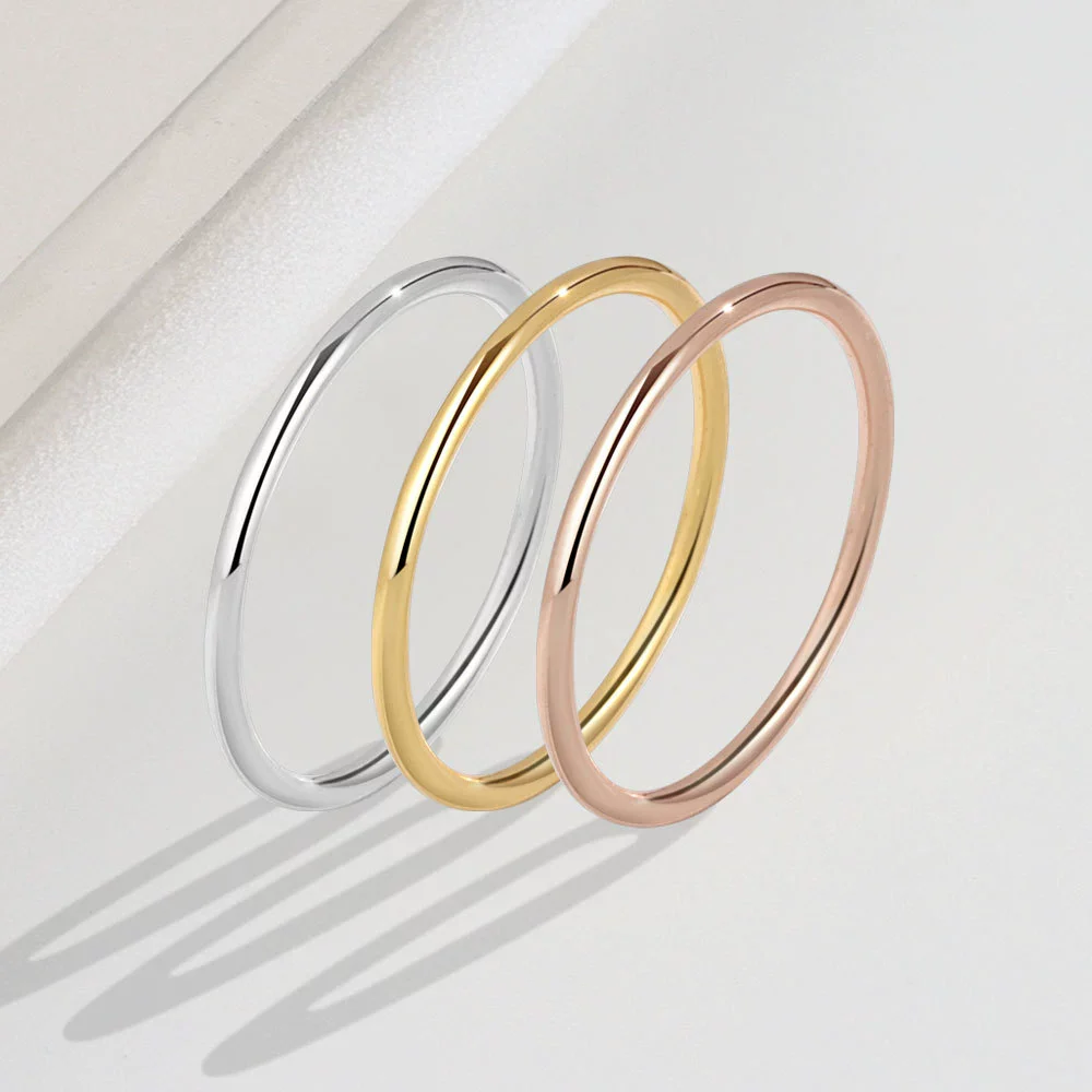 Wholesale Women's S925 Sterling Silver Geometric Style Electroplated Ring