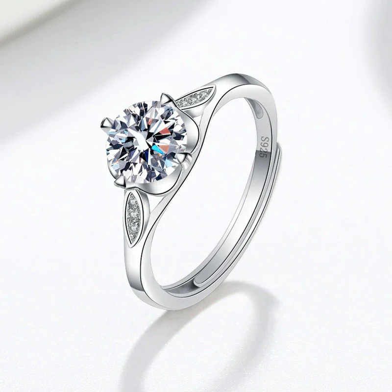 Wholesale Women's S925 Sterling Silver Ring With Geometric Design And Electroplating Treatment - Image 6