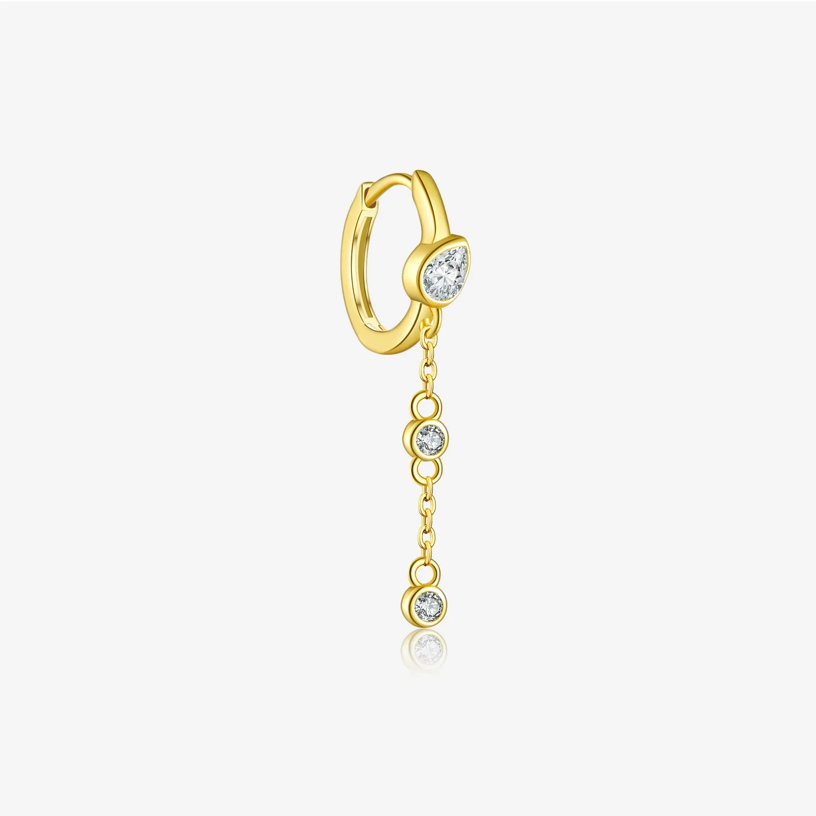 Wholesale Women's S925 Sterling Silver Tassel Pendant Earrings Geometric Style Electroplated - Image 7