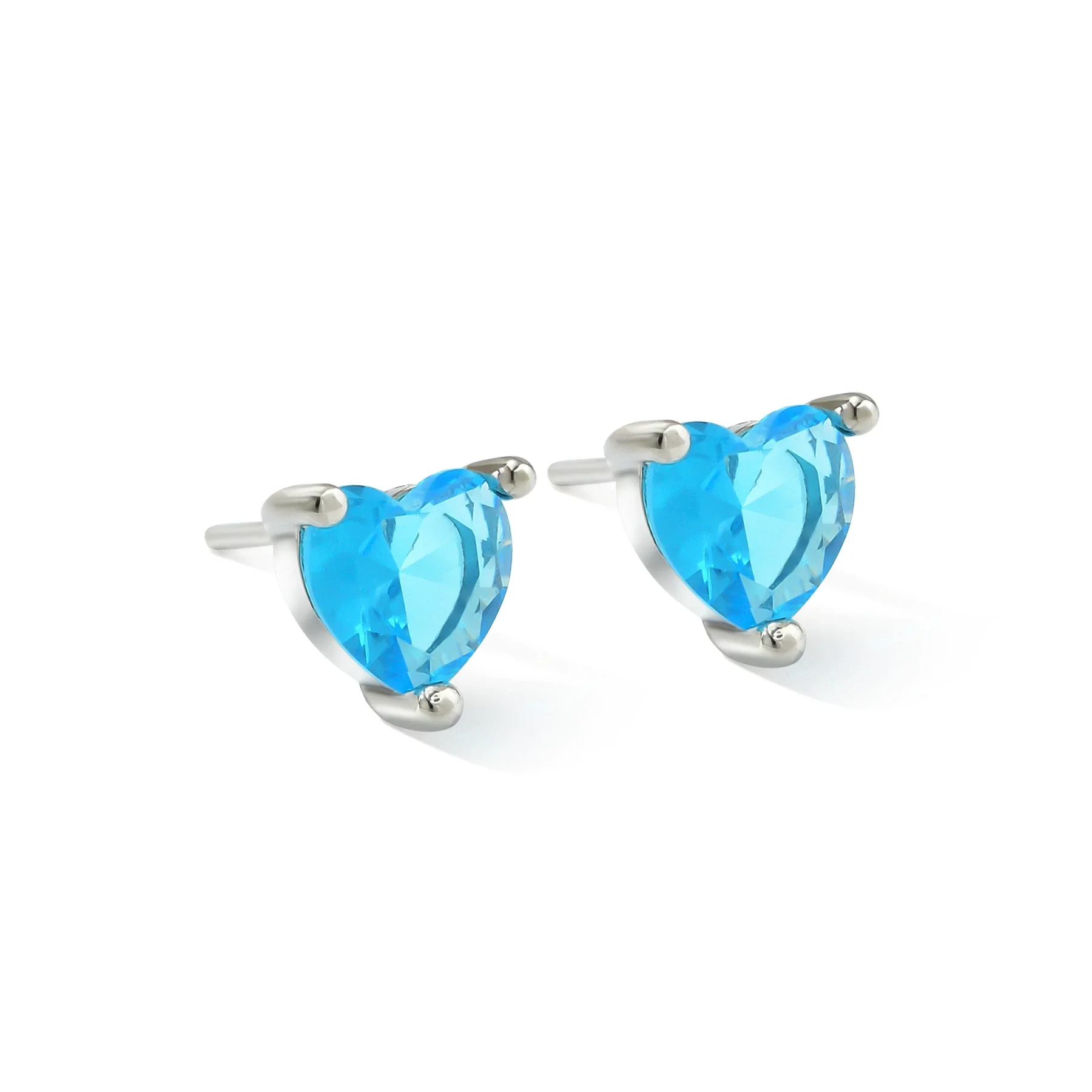 Wholesale Women's Simple Copper Heartshaped Zircon Inlaid Ear Jewelry - Image 5