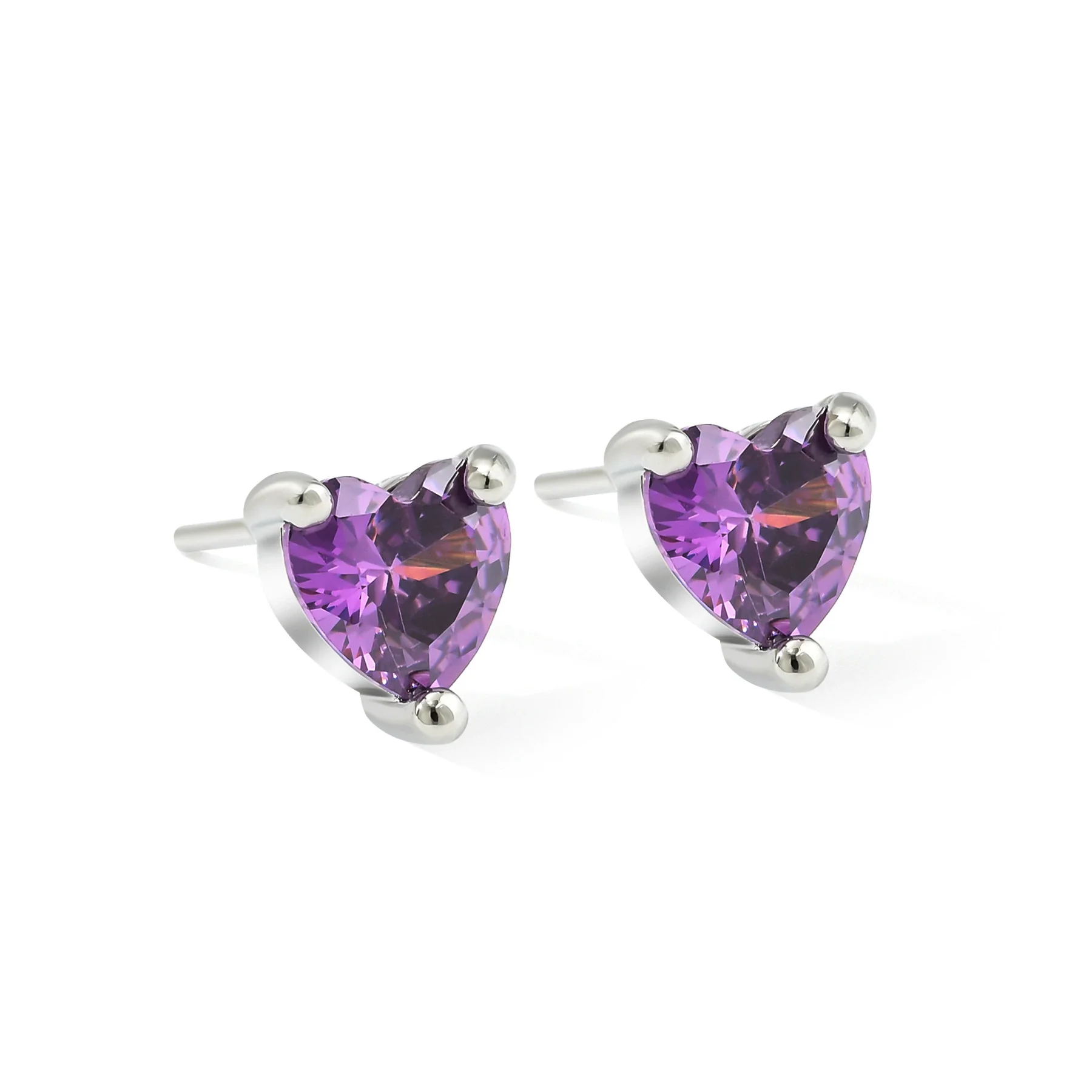 Wholesale Women's Simple Copper Heartshaped Zircon Inlaid Ear Jewelry - Image 8