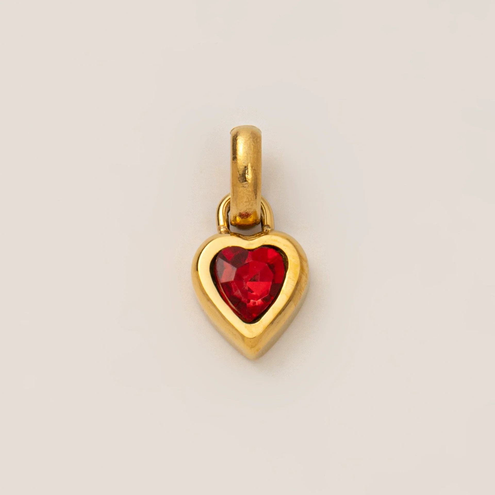 Wholesale Women's Simple Electroplated Stainless Steel Heart Shape Mixed Gemstone Setting Pendant Necklace - Image 12