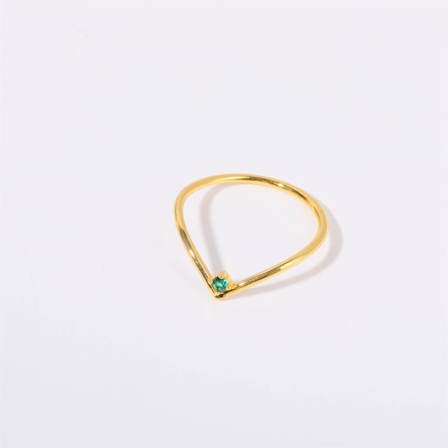 Wholesale Women's Simple Geometric Diamond Design Titanium Steel Ring With Furnace Vacuum Plating - Image 10