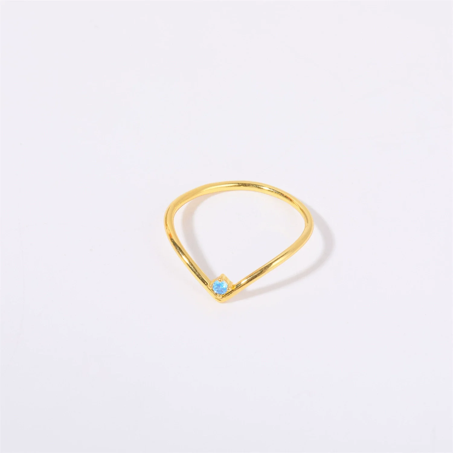Wholesale Women's Simple Geometric Diamond Design Titanium Steel Ring With Furnace Vacuum Plating - Image 14