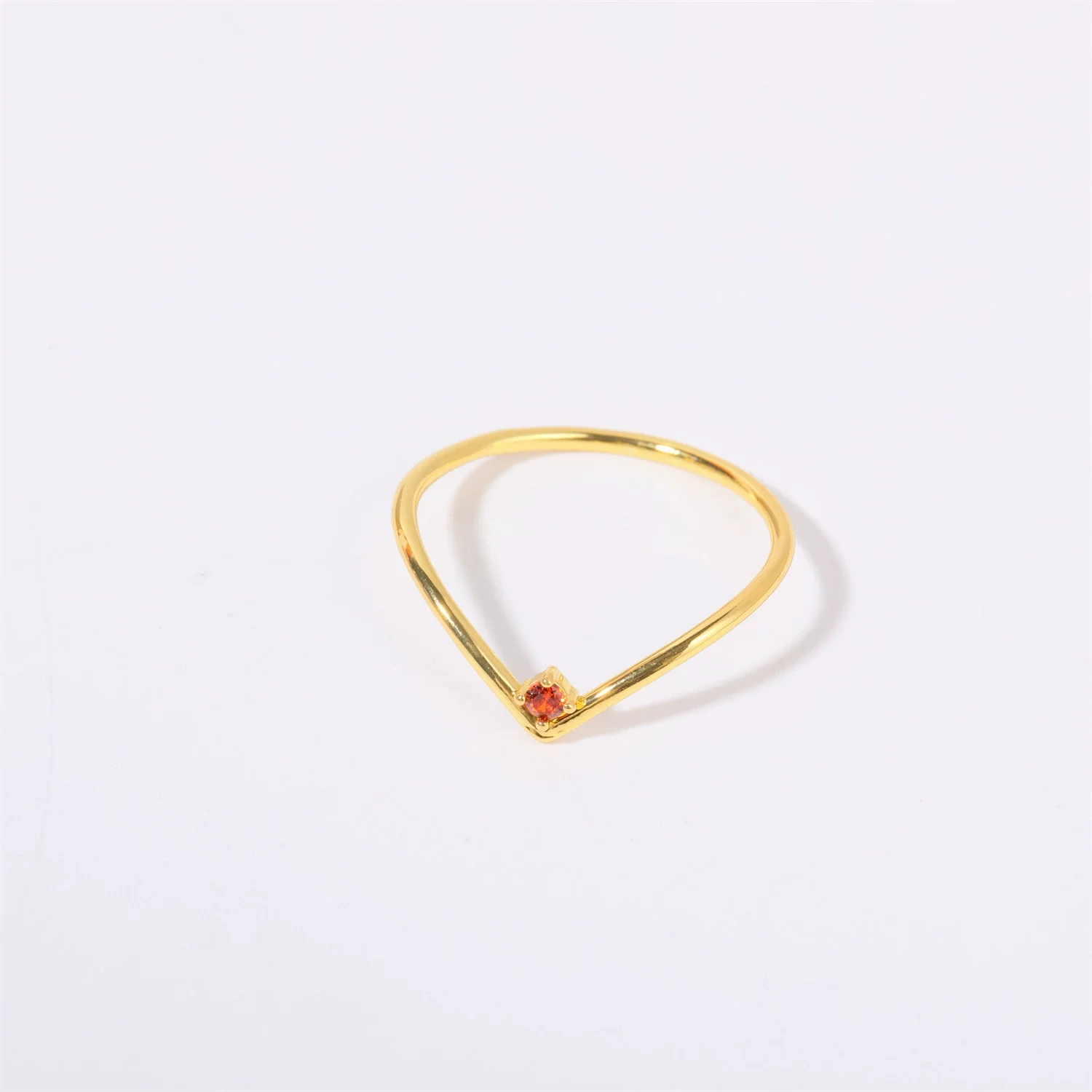 Wholesale Women's Simple Geometric Diamond Design Titanium Steel Ring With Furnace Vacuum Plating - Image 6