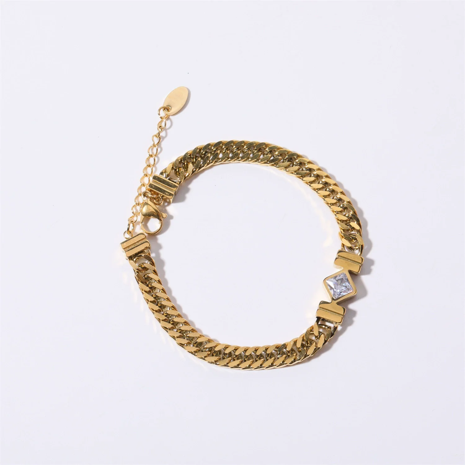 Wholesale Women's Simple Geometric Titanium Steel Snake Bone Chain Necklace With Vacuum Furnace And Electroplating Treatment - Image 7