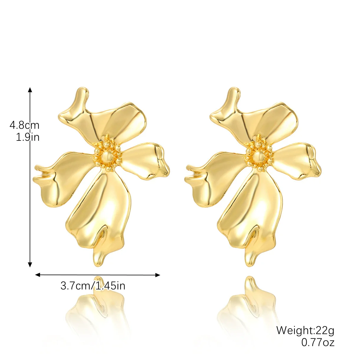 Wholesale Women's Simple Light Luxury Niche Knotted Metal Geometric Earrings With Electroplating - Image 9
