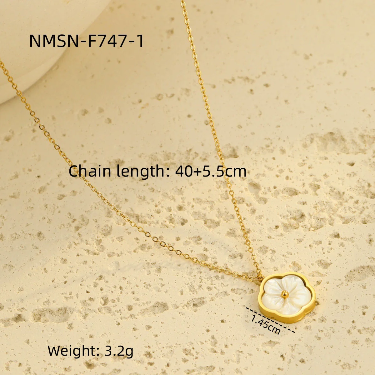Wholesale Women's Stainless Steel 18K Electroplated Geometric Design Clavicle Necklace - Image 11