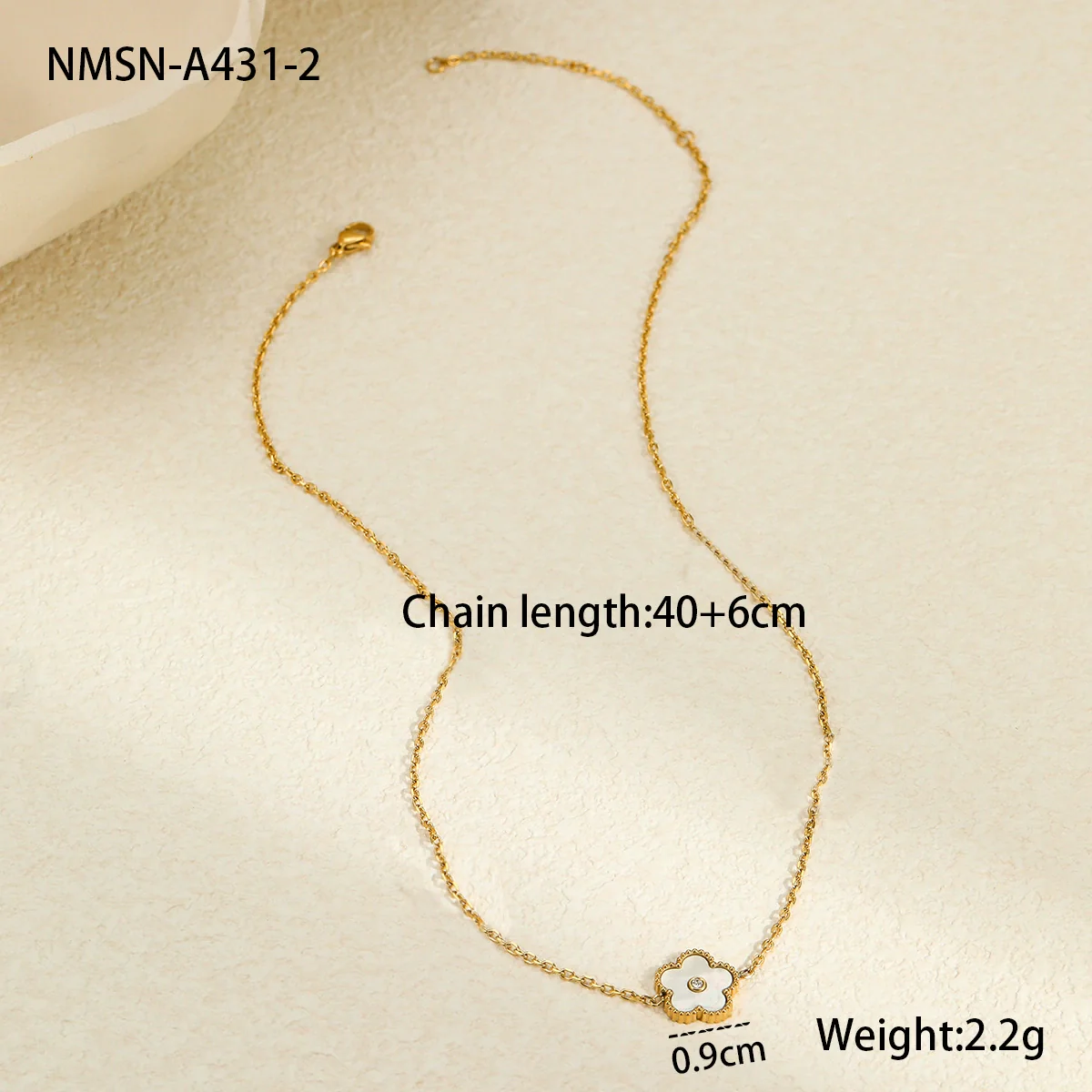 Wholesale Women's Stainless Steel 18K Electroplated Geometric Design Clavicle Necklace - Image 13