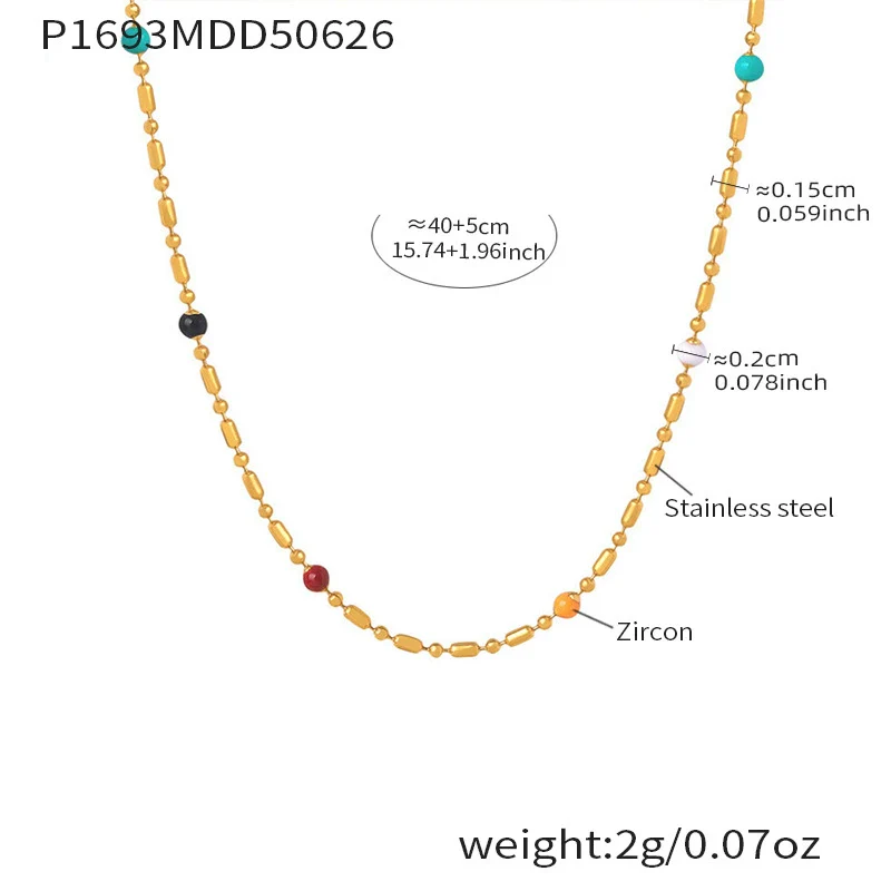 Wholesale Women's Stainless Steel And Titanium Steel Multipendant Necklace Earrings Bracelet Set 18K Gold Plated Ferris Wheel Flower Jewelry - Image 16