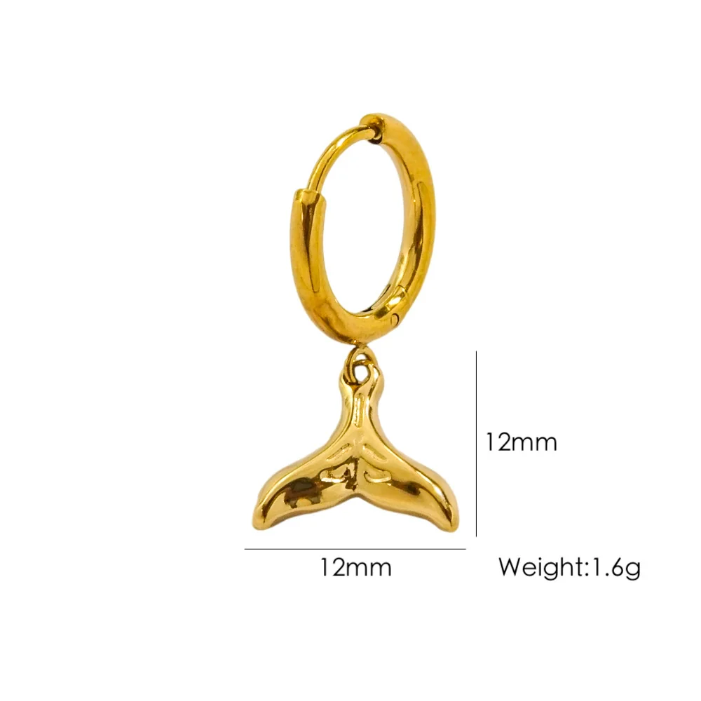Wholesale Women's Stainless Steel Animals Zodiac Handmade Fine Throwing Vacuum In Furnace Polished Starfish Pendant Earrings - Image 17