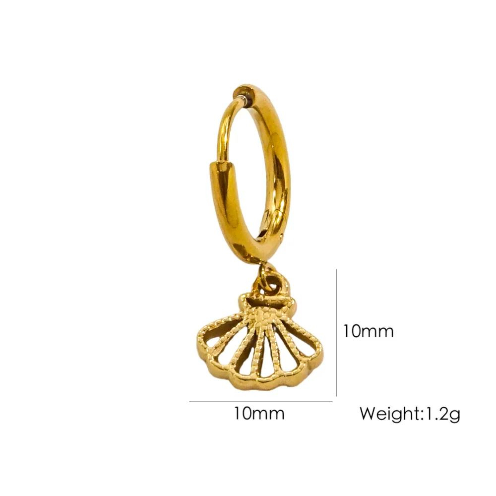 Wholesale Women's Stainless Steel Animals Zodiac Handmade Fine Throwing Vacuum In Furnace Polished Starfish Pendant Earrings - Image 24