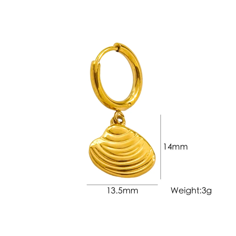 Wholesale Women's Stainless Steel Animals Zodiac Handmade Fine Throwing Vacuum In Furnace Polished Starfish Pendant Earrings - Image 7