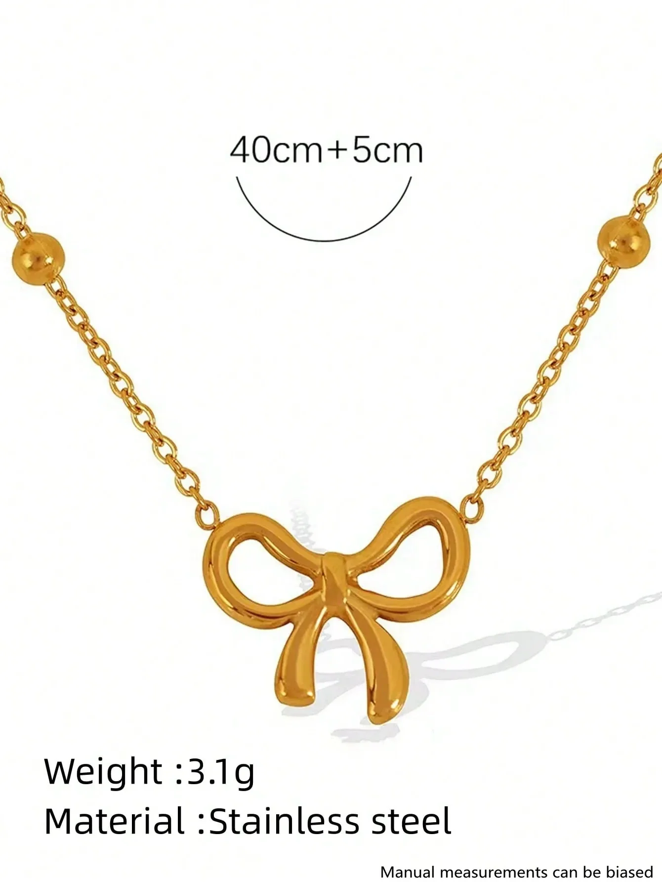 Wholesale Women's Stainless Steel Bow Jewelry Set With Butterfly Dragonfly Insect Patterns 18K Gold Plated - Image 5