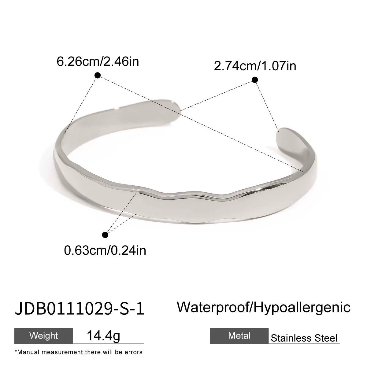 Wholesale Women's Stainless Steel Geometric Electroplated Bracelet Highend Jewelry - Image 8