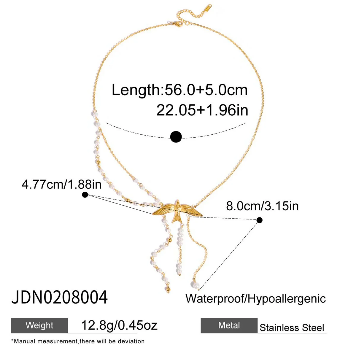 Wholesale Women's Stainless Steel Jewelry Necklace With Peace Dove Tassel Heart Shape Animal Zodiac Pattern Electroplated Design - Image 6