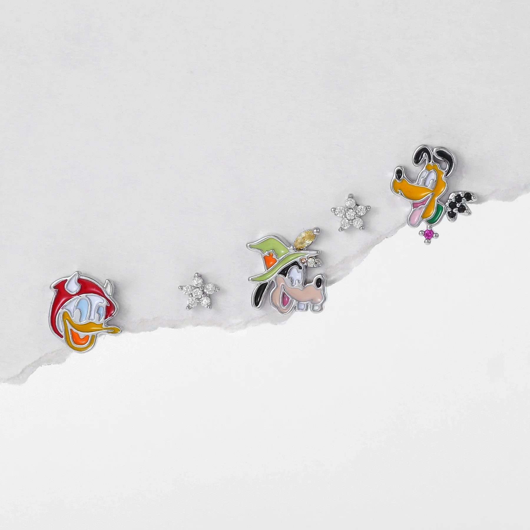 Wholesale Women's Sweet Cartoon Animal Copper Earrings With Oil Dropping Design - Image 3