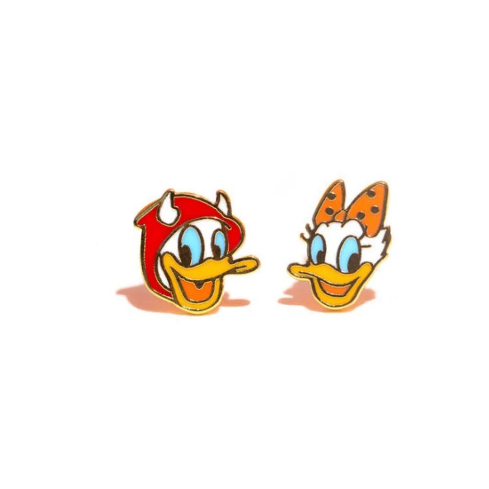 Wholesale Women's Sweet Cartoon Animal Copper Earrings With Oil Dropping Design - Image 7