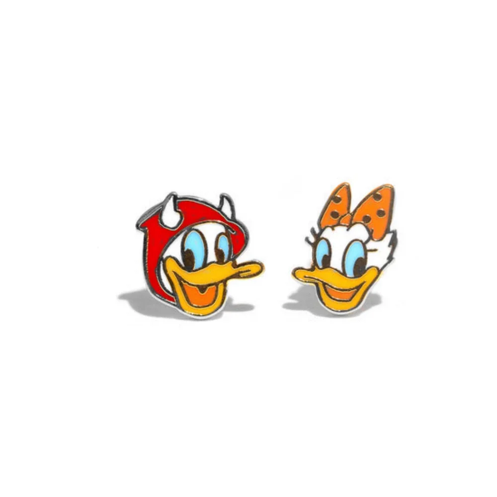 Wholesale Women's Sweet Cartoon Animal Copper Earrings With Oil Dropping Design - Image 8