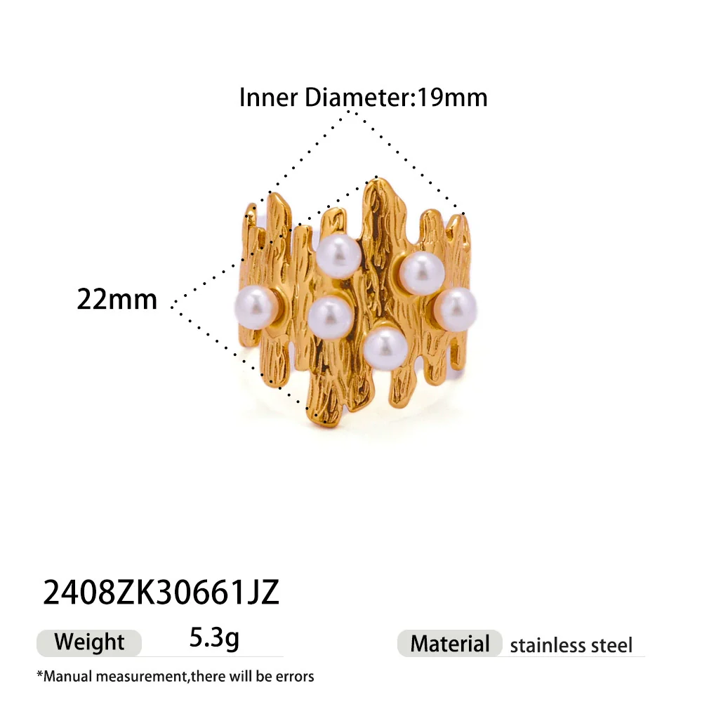 Wholesale Women's Titanium Steel Cartoon Character Electroplated Open Ring - Image 7