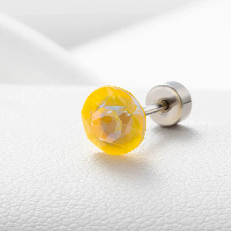 Wholesale Women's Titanium Steel Geometric Style Ear Nails Set With Diamonds - Image 52