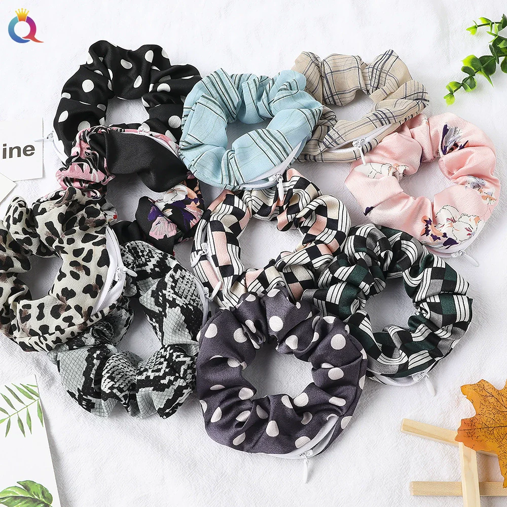 Wholesale Women's Velvet Cloth Purely Handmade Pig Intestine Hair Ring - Image 3
