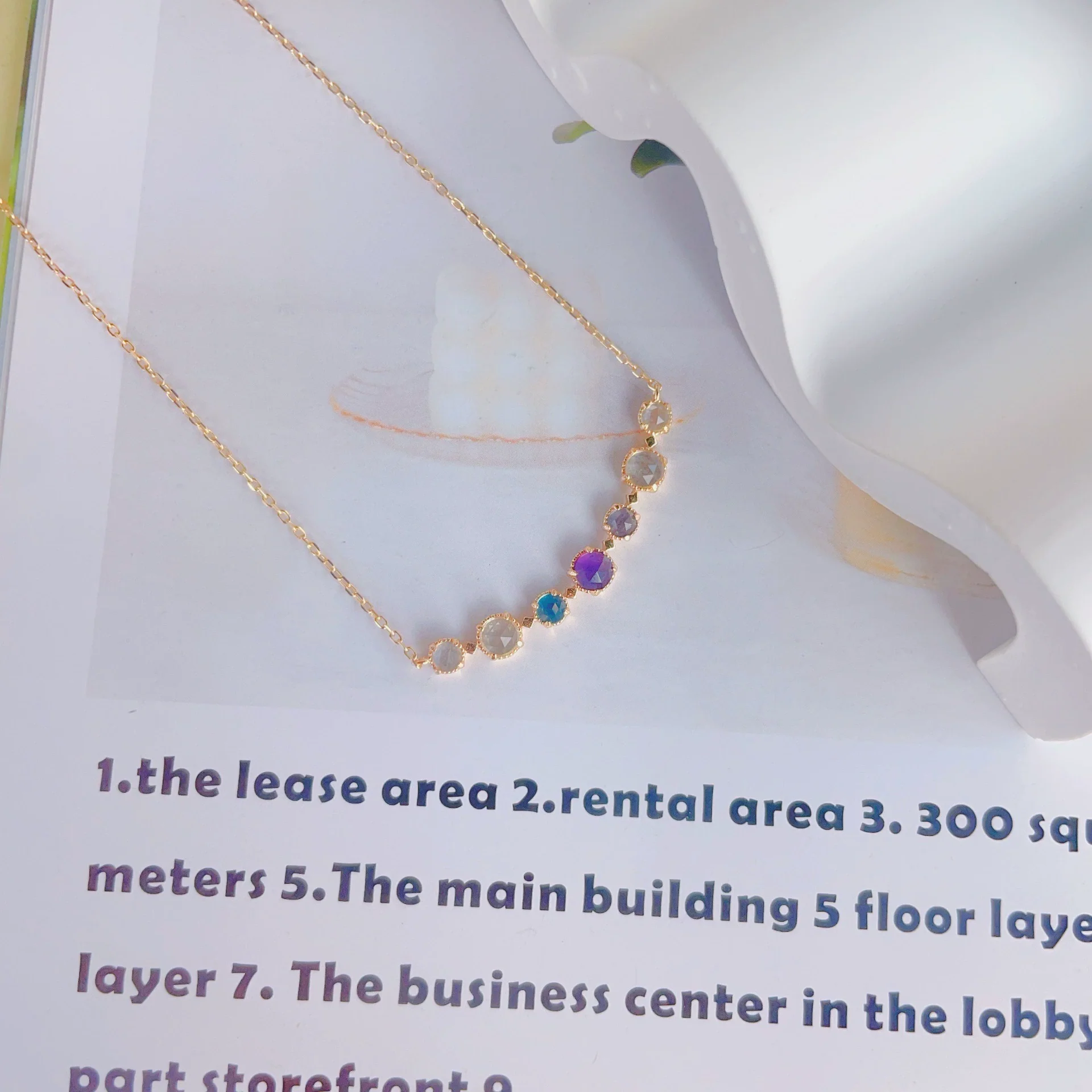 Wholesale Women's Vintage Geometric Diamond Inlaid Crystal 925 Silver Cross Chain Necklace - Image 4