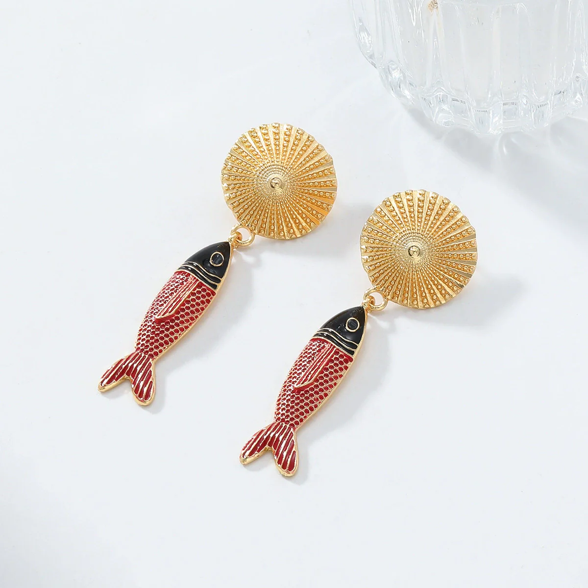 Wholesale Women's Zinc Alloy Animal Zodiac Style Electroplated Pendant Earrings - Image 4