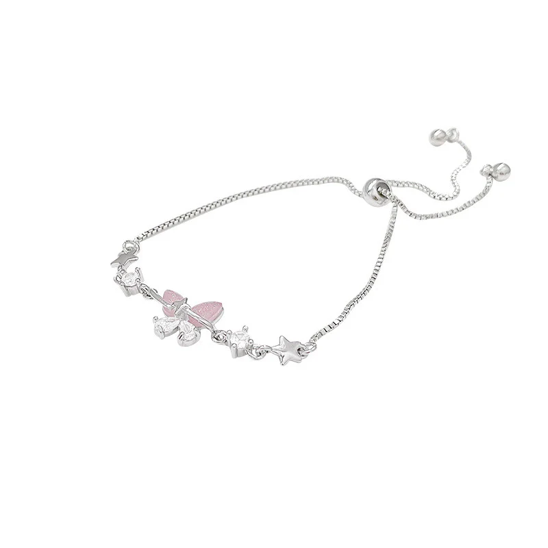Wholesale Women's Zircon Butterfly Copper Bracelet With Electroplating Treatment Animal Insect Style - Image 5