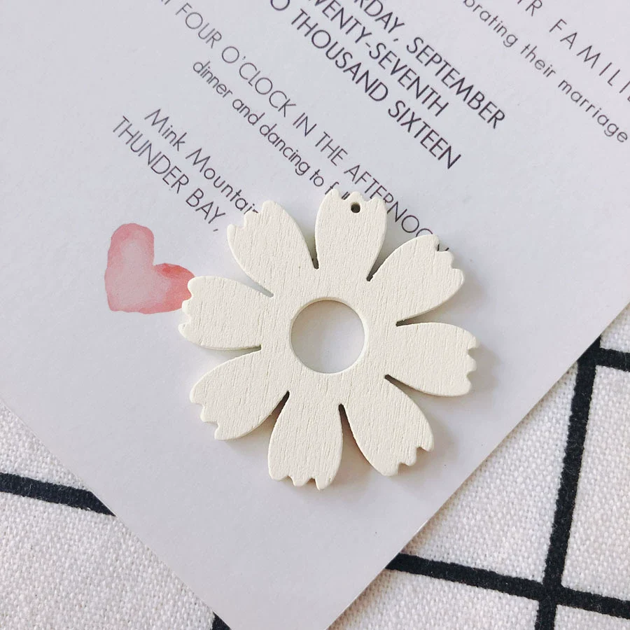 Wholesale Wood Candy Color Flower Earrings Jewelry Accessories - Image 8