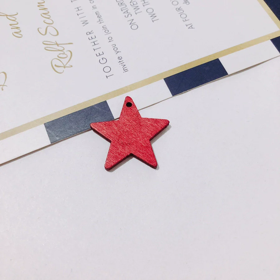 Wholesale Wooden Fivepointed Star Earrings Jewelry Accessories Handmade - Image 6