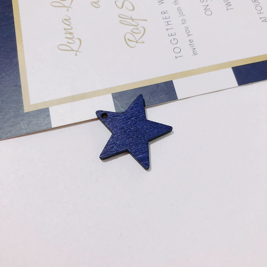 Wholesale Wooden Fivepointed Star Earrings Jewelry Accessories Handmade - Image 8